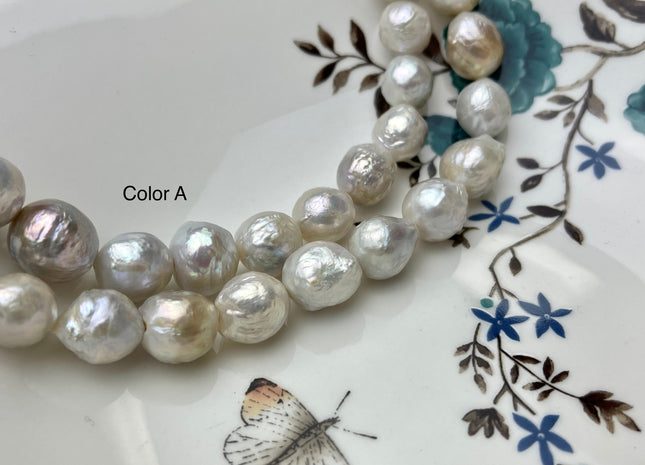 11-13 mm AAA Natural Pale Lavender Pink Baroque Freshwater Pearl Beads Natural Pink Color Baroque Pearls #1078