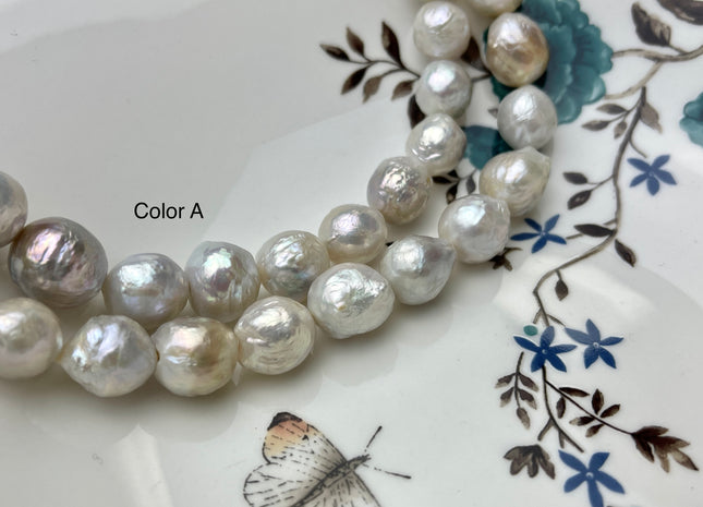 11-13 mm AAA Natural Pale Lavender Pink Baroque Freshwater Pearl Beads Natural Pink Color Baroque Pearls #1078