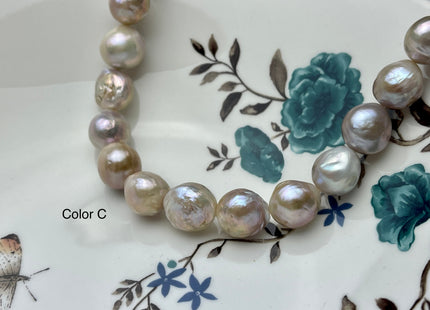 11-13 mm AAA Natural Pale Lavender Pink Baroque Freshwater Pearl Beads Natural Pink Color Baroque Pearls #1078