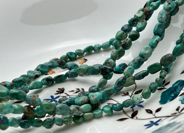 5-7x7-9 mm Natural Brown Blue Green Turquoise Gemstone Nugget Beads Irregular Nugget Gemstone Turquoise Beads #4105