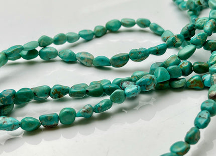 5x7 mm or 6x8-9 mm Natural Brown Blue Green Turquoise Gemstone Nugget Beads Irregular Nugget Gemstone Turquoise Beads #4103