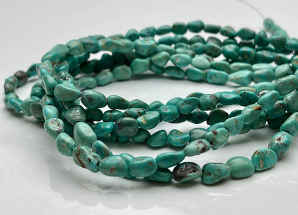 5x7 mm or 6x8-9 mm Natural Brown Blue Green Turquoise Gemstone Nugget Beads Irregular Nugget Gemstone Turquoise Beads #4103