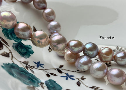 One-Of-A-Kind 13-18 mm AAAAA Very Rare Large Baroque Pearl Beads Genuine Super High Luster Natural Mauve Pink Baroque Edison Pearls #P2129