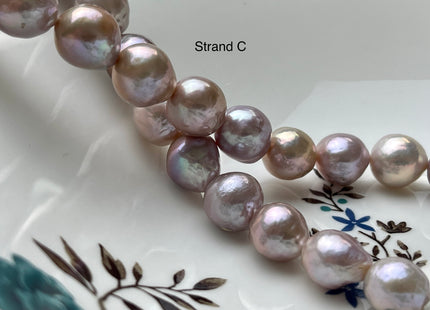 One-Of-A-Kind 13-18 mm AAAAA Very Rare Large Baroque Pearl Beads Genuine Super High Luster Natural Mauve Pink Baroque Edison Pearls #P2129