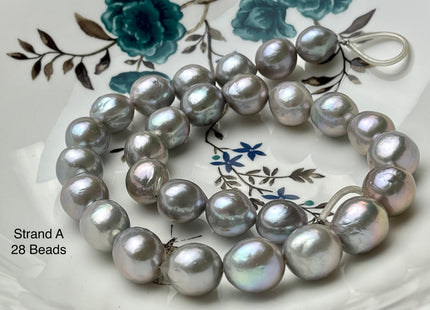 One-Of-A-Kind 13-20 mm AAAA Very Rare LARGE Baroque Freshwater Pearl Beads Genuine Gray Color High Quality Baroque Edison Pearls #P2132