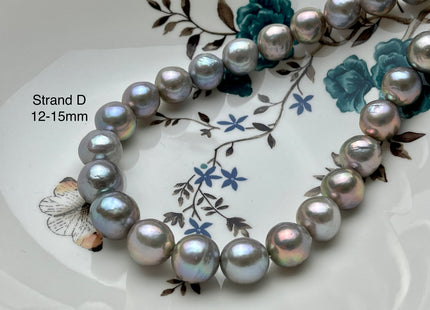 One-Of-A-Kind 13-20 mm AAAA Very Rare LARGE Baroque Freshwater Pearl Beads Genuine Gray Color High Quality Baroque Edison Pearls #P2132