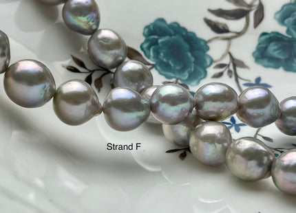 One-Of-A-Kind 13-20 mm AAAA Very Rare LARGE Baroque Freshwater Pearl Beads Genuine Gray Color High Quality Baroque Edison Pearls #P2132