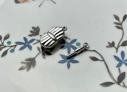 8x15 mm .925 Sterling Silver Clasp With Irregular Pattern Sterling Silver Finding Clasp Sterling Silver Clasps #10273