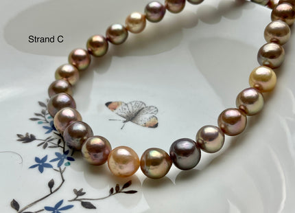 11-15 mm AAAAA Very Rare Natural Multi Dark Mauve Pink Freshwater Baroque/Edison Pearl Beads High Luster Genuine Purple Edison Pearl #P2145