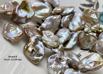 One-Of-A-Kind AAA Rare HUGE Keshi Freshwater Pearl Bead Genuine Super High Luster Natural Mauve Pink Freshwater Keshi Pearls #P2175