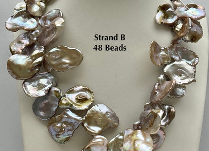 One-Of-A-Kind AAA Rare HUGE Keshi Freshwater Pearl Bead Genuine Super High Luster Natural Mauve Pink Freshwater Keshi Pearls #P2175