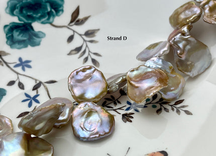 One-Of-A-Kind AAA Rare HUGE Keshi Freshwater Pearl Bead Genuine Super High Luster Natural Mauve Pink Freshwater Keshi Pearls #P2175