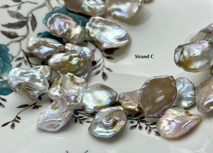 One-Of-A-Kind AAA Rare HUGE Keshi Freshwater Pearl Bead Genuine Super High Luster Natural Mauve Pink Freshwater Keshi Pearls #P2175