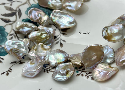 One-Of-A-Kind AAA Rare HUGE Keshi Freshwater Pearl Bead Genuine Super High Luster Natural Mauve Pink Freshwater Keshi Pearls #P2175