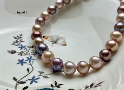 One-Of-A-Kind AAAAA Very Rare Natural Multi Dark Mauve Pink Freshwater Baroque/Edison Pearl Beads High Luster Genuine Purple Pearls #P2172