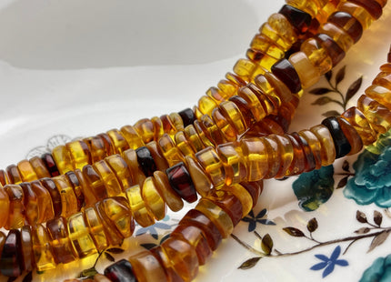 12 mm Heishi Rondelle Natural Honey Gold Gemstone Beads Multi Yellow Brown Black Color Honey Gold Loose Gemstone Disc Shape Beads #3953