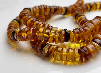 12 mm Heishi Rondelle Natural Honey Gold Gemstone Beads Multi Yellow Brown Black Color Honey Gold Loose Gemstone Disc Shape Beads #3953