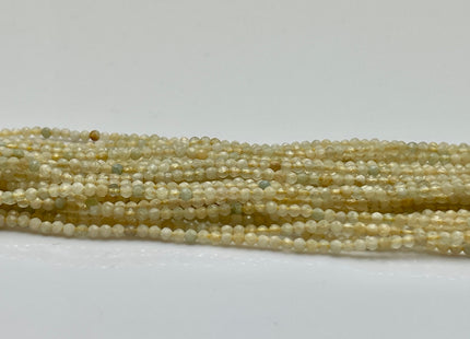 2 mm Faceted Round Tiny Multi Yellow Aquamarine Gemstone Beads Genuine Natural Aquamarine Loose Beads 13 Inches Strand #4141