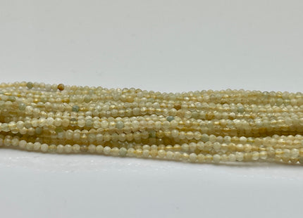 2 mm Faceted Round Tiny Multi Yellow Aquamarine Gemstone Beads Genuine Natural Aquamarine Loose Beads 13 Inches Strand #4141