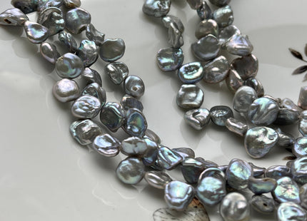 8-9 mm 9-10 mm AA Gray Color Keshi Freshwater Pearls Top Drilled Keshi Pearl Beads High Luster Genuine Keshi Freshwater Pearls #P2147