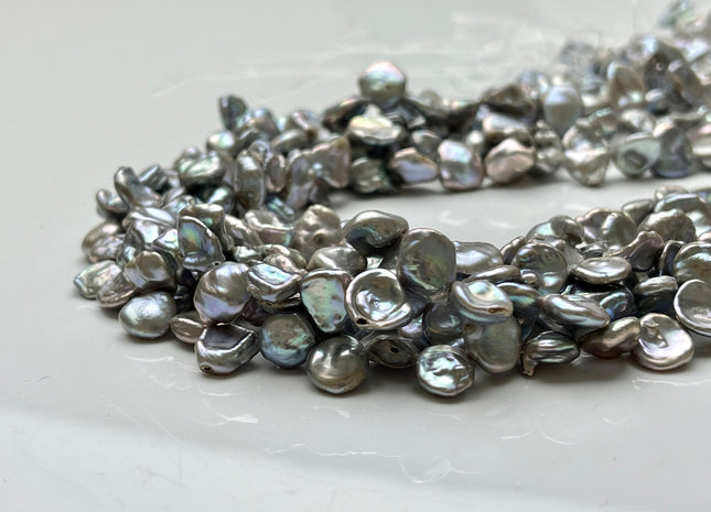 8-9 mm 9-10 mm AA Gray Color Keshi Freshwater Pearls Top Drilled Keshi Pearl Beads High Luster Genuine Keshi Freshwater Pearls #P2147