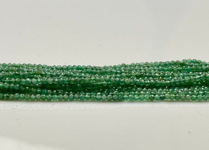 2mm AAA Natural Faceted Round Green Emerald Gemstone Beads Genuine Top Quality Emerald Tiny Gemstone Bead 13 inches Strand #4121