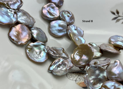 One-Of-A-Kind AAA Rare HUGE Keshi Freshwater Pearl Bead Genuine Super High Luster Natural Mauve Pink Freshwater Keshi Pearls #P2173