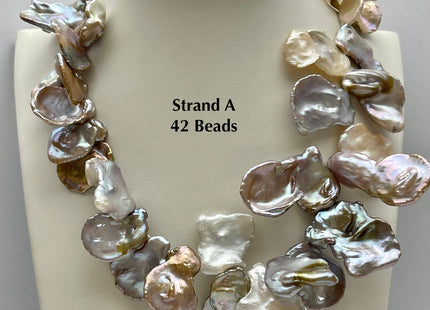 One-Of-A-Kind AAA Rare HUGE Keshi Freshwater Pearl Bead Genuine Super High Luster Natural Mauve Pink Freshwater Keshi Pearls #P2175