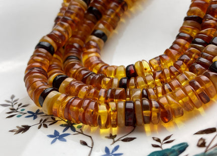 12 mm Heishi Rondelle Natural Honey Gold Gemstone Beads Multi Yellow Brown Black Color Honey Gold Loose Gemstone Disc Shape Beads #3953