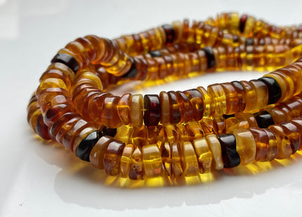 12 mm Heishi Rondelle Natural Honey Gold Gemstone Beads Multi Yellow Brown Black Color Honey Gold Loose Gemstone Disc Shape Beads #3953