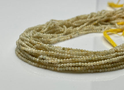 2 mm Faceted Round Tiny Multi Yellow Aquamarine Gemstone Beads Genuine Natural Aquamarine Loose Beads 13 Inches Strand #4141