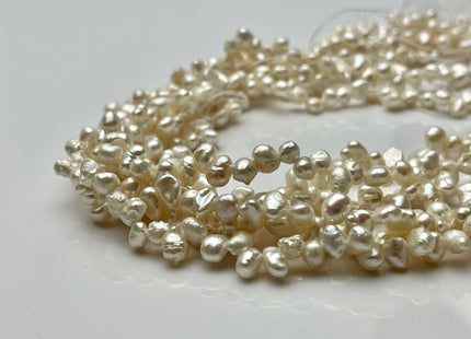 4x5-6 mm Natural White Color Keshi Nugget Freshwater Pearl Bead Top Drilled Keshi Pearl Genuine Freshwater Tiny Keshi Nugget Pearls #P2194