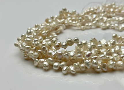 4x5-6 mm AA Natural White Color Keshi Nugget Freshwater Pearl Bead Top Drilled Keshi Pearl Genuine Freshwater Tiny Keshi Pearls #P2194