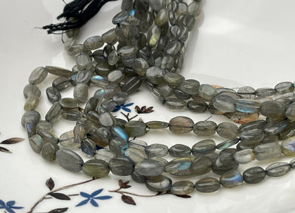 5-6x8 mm Natural Labradorite Gemstone Beads Genuine Natural Color Nugget Shape Labradorite Loose Beads 13 Inches Strand #4149