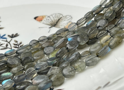 5-6x8 mm Natural Labradorite Gemstone Beads Genuine Natural Color Nugget Shape Labradorite Loose Beads 13 Inches Strand #4149