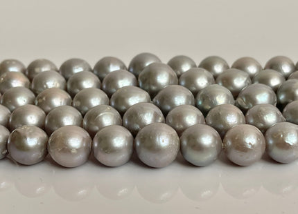 12-15-16mm Half Strand Large Hole Gray Baroque Pearl Rare Jumbo Size Edison Pearl Hole Size 2.2mm Genuine Freshwater Pearls. 14 Beads #P2200