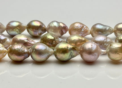 11x12-14x17 mm AAA Natural Mauve Pink Color Baroque Freshwater Pearl Beads Genuine Natural Iridescent Color Baroque Freshwater Pearls #1712
