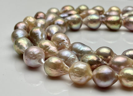 11x12-14x17 mm AAA Natural Mauve Pink Color Baroque Freshwater Pearl Beads Genuine Natural Iridescent Color Baroque Freshwater Pearls #1712