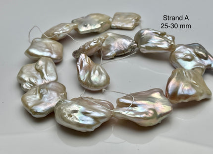 One-Of-A-Kind 18x26-18x33mm Very Rare HUGE Natural White Or Pink Freshwater Keshi Pearl Genuine Natural Jumbo Baroque Nugget Pearls #P2205