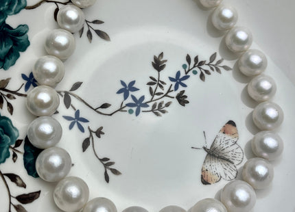 11-16 mm AAAAA Jumbo Size Freshwater Baroque Edison Pearl Beads Genuine Super High Luster Natural White Round Edison Pearls #P2208