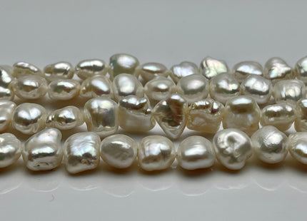 9-10 mm AAA Natural White Keshi Nugget Freshwater Pearl Beads Keshi Pearls Genuine Freshwater Rare High Luster Keshi Nugget Pearls #P2219