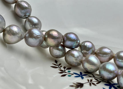 One-Of-A-Kind 13-15x18 mm AAAAA Very Rare Super High Luster Baroque Pearl Beads Genuine Gray Color High Quality Edison Pearls #P2231
