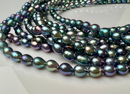 5-5.5 mm AAAA Rainbow Peacock Color Super High Luster Baby Edison Baroque Freshwater Pearl Beads Genuine Small Edison Pearls #P2252