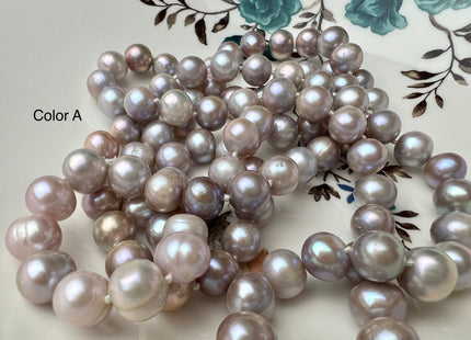 40 Inches Hand Knotted 9-10 mm Potato Natural Pink Color Freshwater Pearl Necklaces Long Pearl Necklace #1678
