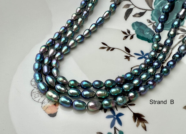5-5.5 mm AAAA Rainbow Peacock Color Super High Luster Baby Edison Baroque Freshwater Pearl Beads Genuine Small Edison Pearls #P2252