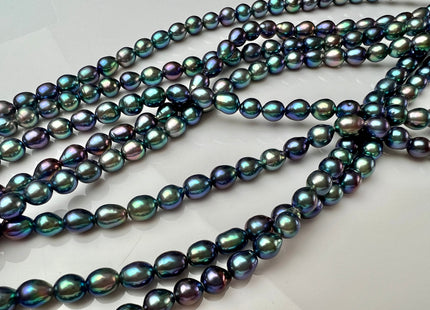 5-5.5 mm AAAA Rainbow Peacock Color Super High Luster Baby Edison Baroque Freshwater Pearl Beads Genuine Small Edison Pearls #P2252