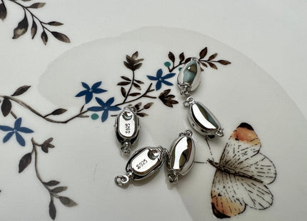 12 x 8 mm .925 Sterling Silver Clasp With Heart Shape Accent, Sterling Silver Finding Clasp, Heart Sterling Silver Clasps #10337