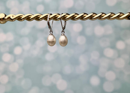 One Pair 925 Sterling Silver/Gold Lever Back Earring Hoops Genuine Silver Earring Findings Silver Gold Filled Pearl Earring #10278