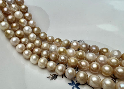 8-10 mm AA Natural Champagne Color Potato Freshwater Pearl Beads Genuine Natural Freshwater Pearl Beads 50 Beads#P2199