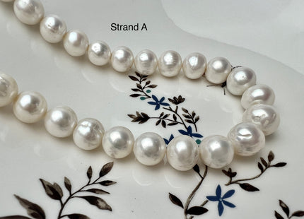 11-11.5mm AA Natural White Round Freshwater Pearls Genuine High Luster Natural Pearl Beads Lustrous Cultured Freshwater Pearls P2277